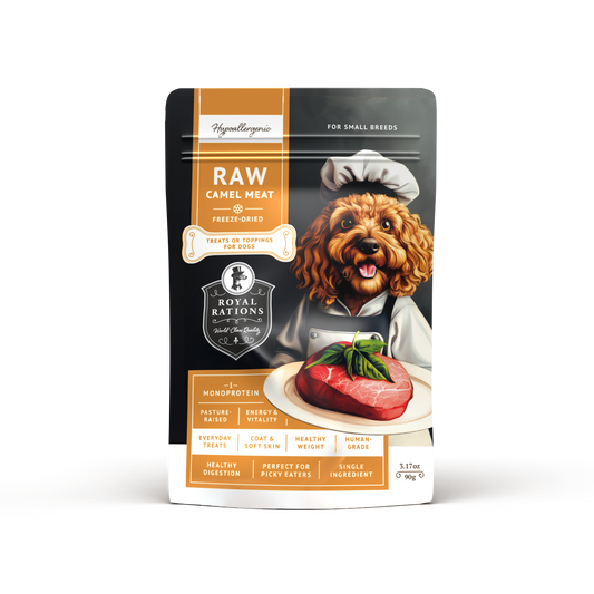 Raw Camel Meat Freeze-Dried Dog Treats—for Small Breeds