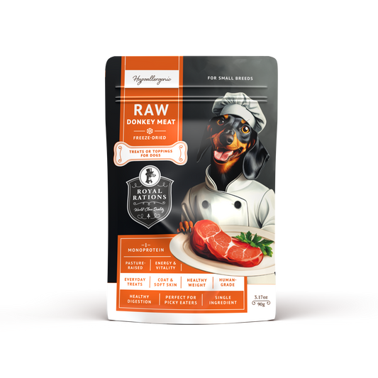 Raw Donkey Meat Freeze-Dried Dog Treats—for Small Breeds