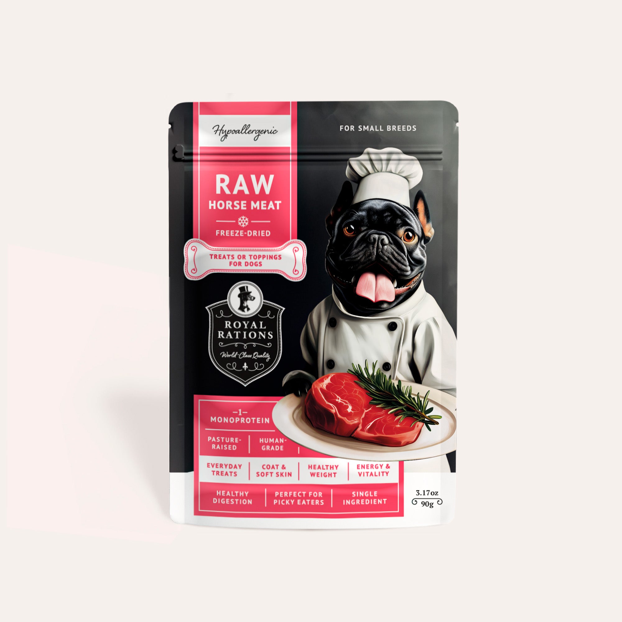 Raw horse meat for small breeds – Royal Rations