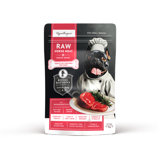 Raw Horse Meat Freeze-Dried Dog Treats—for Small Breeds